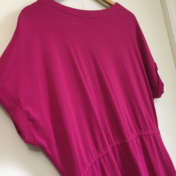 RACHEL Rachel Roy Magnolia Pink Tie Waist Pocketed Rayon Dress - Picture 7 of 10